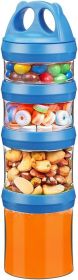 Stackable Food Storage Containers with Twist Lock System - BPA-Free Tritan Containers for Travel, Formula, Protein Powder