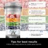 16 oz Portable Personal Blender with Leak Proof Lid and Easy Sip Spout, Smoothie Blender, Black