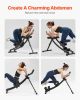 AB Workout Machine, Dual-track Ab Workout Equipment at Home Gym, Core & Abdominal Trainers for Women
