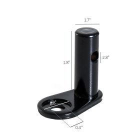 BikeTrailer Hitch (Option: Black-102x76x25 mm)
