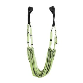 Fitness Hip Stretch Yoga Belt Inverted Rope Pull Stretch Belt Split Lower Waist Trainer (Option: Green)