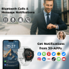 2025 Premium Smart Watch 1.43 Inch HD Round Fitness Tracker Bluetooth Calling Heart Rate Monitor Waterproof 3ATM For Running Gym Hiking Outdoor Advent