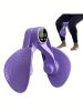 Inner Thigh Exerciser and Pelvic Floor Kegel Trainer with Resistance Bands and LED Counter - 3 Intensity Levels - Home Gym Equipment for Toning and St