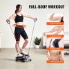 Stair Stepper, Mini Stepper for Exercise at Home, Hydraulic Fitness Stepper with Resistance Bands, Full Body Workout Cardio Equipment